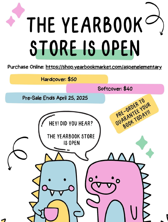  Yearbook Store is Open